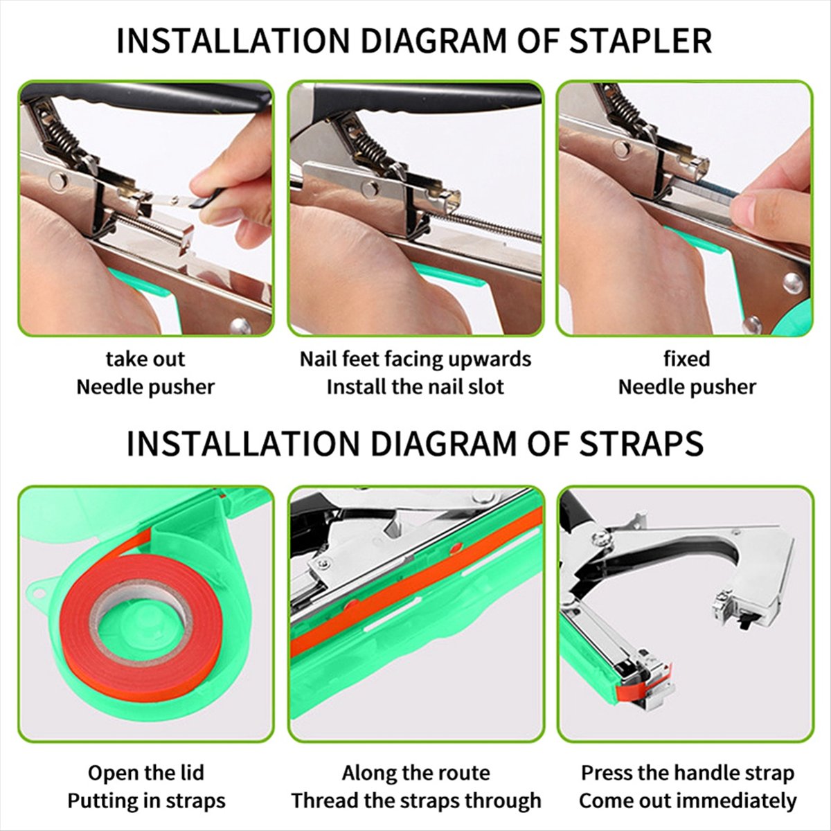Gardening Hand Tools B&Q - 럭 플랜트 브랜치 핸드 타잉 스테이플러