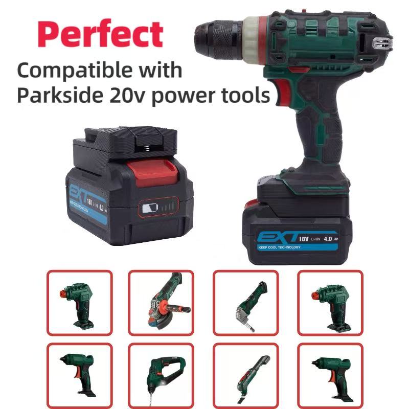 Gardening Tools Lidl - Erbauer 18v용 컨버터 배터리 어댑터, Parkside