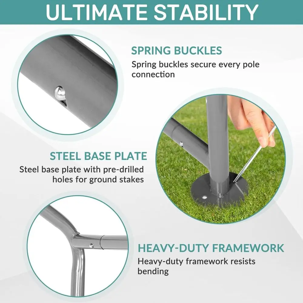 내구성 있는 야외 보관함, 롤업 도어가 있는 방수 자전 - Gardening Tools You Need 리뷰 및 가격