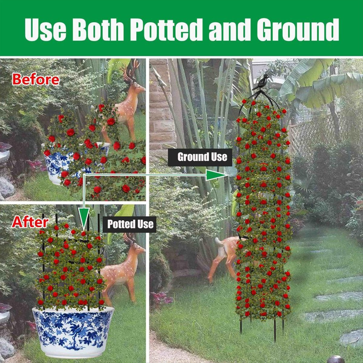AT16 덩굴식물 오벨리스크 트렐리스, 정원 트렐리스, - Gardening Hand Tools B&Q 리뷰 및 가격