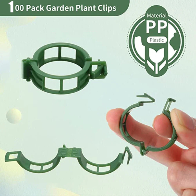 플라스틱 타이 트렐리스 스테이크 클립, 식물 지지대 클 - Gardening Tools Holder 리뷰 및 가격