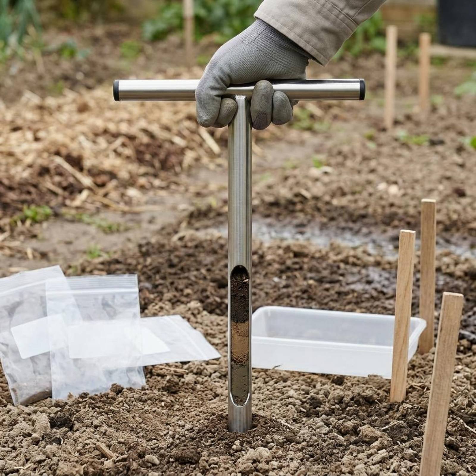 스테인레스 스틸 토양 샘플러 사용하기 쉬운 T-핸들 토 - Gardening Tools Long Handle 리뷰 및 가격