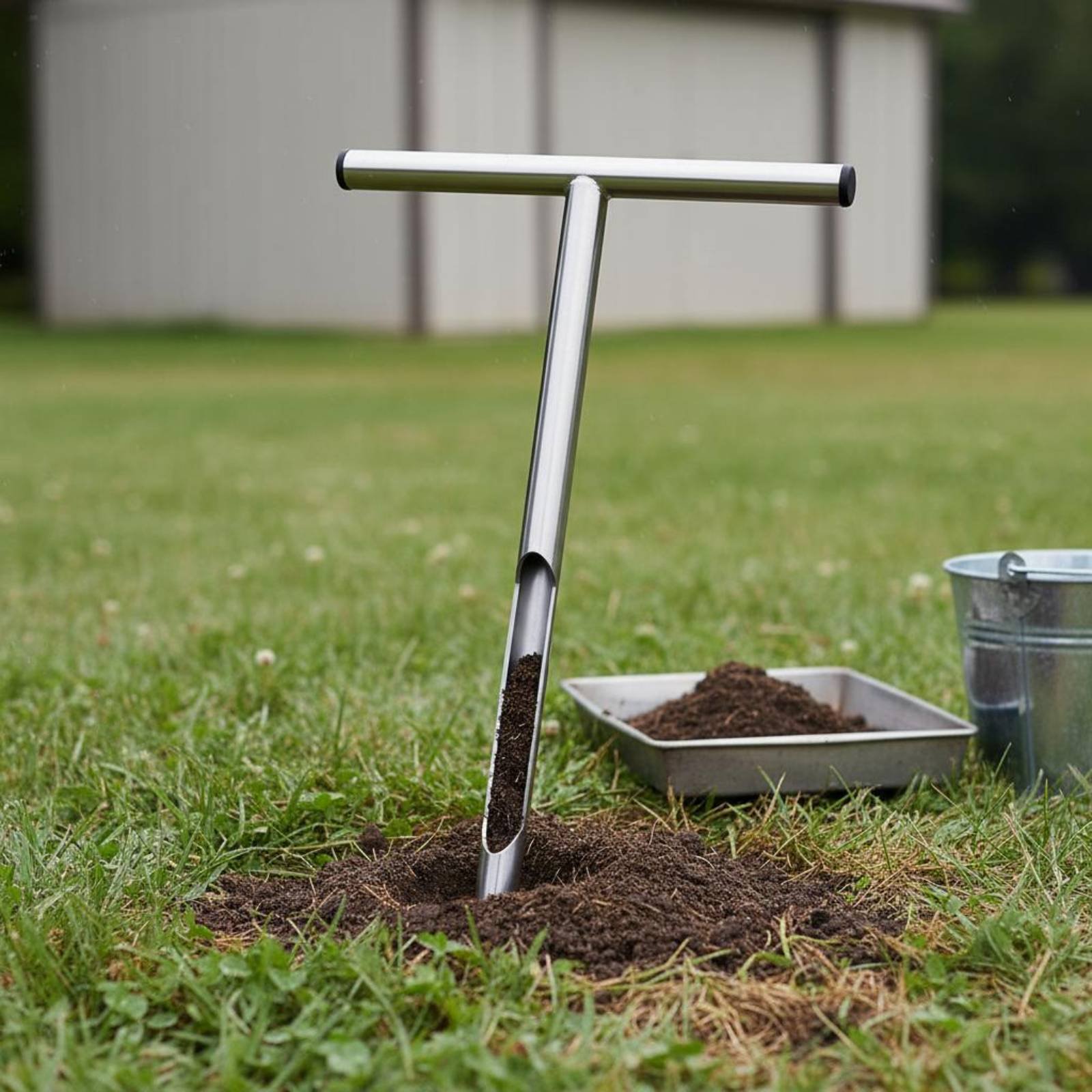 스테인레스 스틸 토양 샘플러 사용하기 쉬운 T-핸들 토 - Gardening Tools Long Handle 리뷰 및 가격