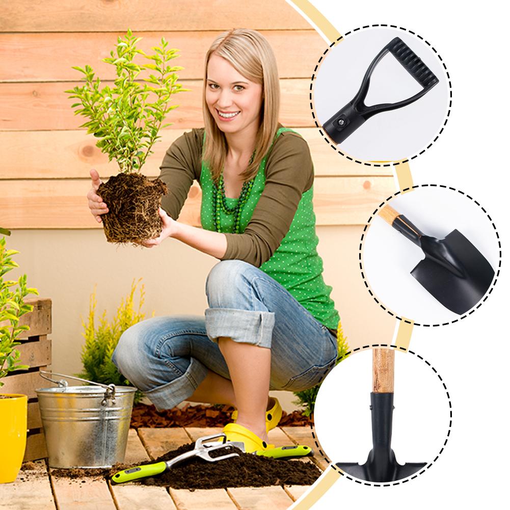 36cm 정원 삽 나무 손잡이가 있는 스테인레스 스틸  - Gardening Tools For Beginners 리뷰 및 가격