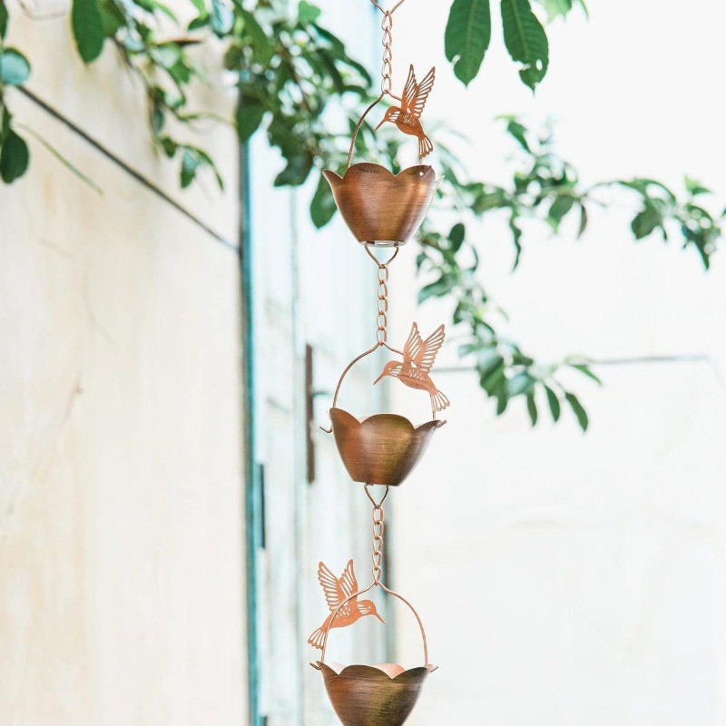 빌라 마당 빗물 배수 체인, 일본식 빗물 가이드 체인, - Gardening Hand Tools B&Q 리뷰 및 가격
