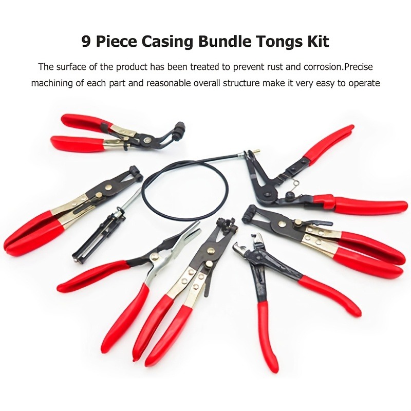 9종 롱 핸들 호스 클램프 플라이어 세트 연료 파이프  - Gardening Tools Long Handle 리뷰 및 가격