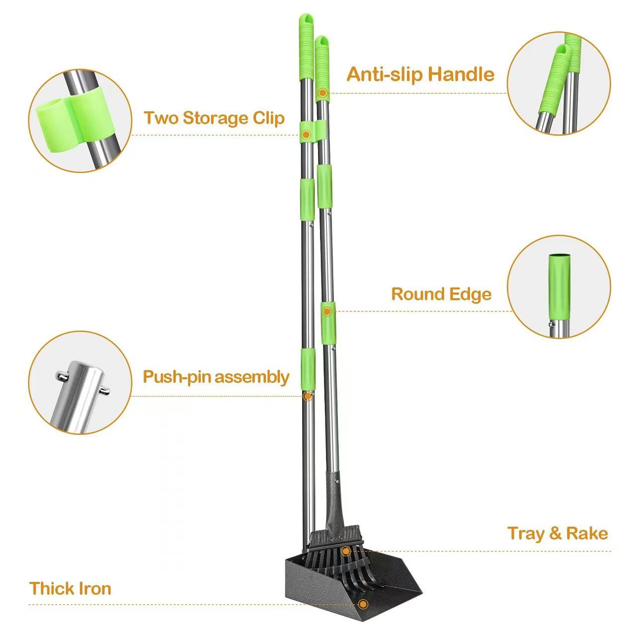 조정 가능한 다기능 애완 동물 Pooper Scoope - Gardening Tools Long Handle 리뷰 및 가격