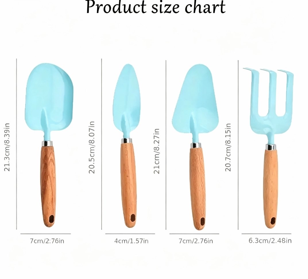 개인 맞춤 이름이 새겨진 미니 나무 손잡이 정원 도구  - Gardening Tools With Names 리뷰 및 가격
