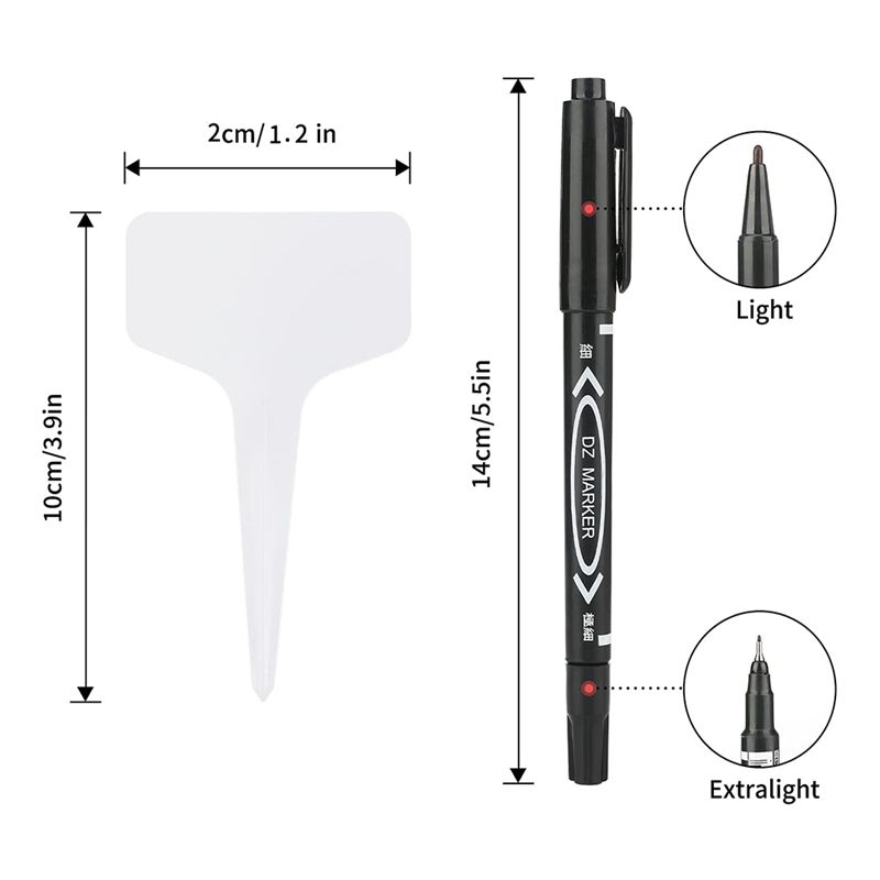라나 식물 라벨 300개 4인치 플라스틱 식물 이름표  - Gardening Tools With Names 리뷰 및 가격